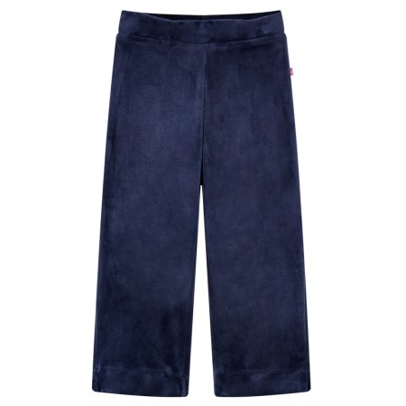 Pantaloni da Bambino in Velluto Blu Scuro 104