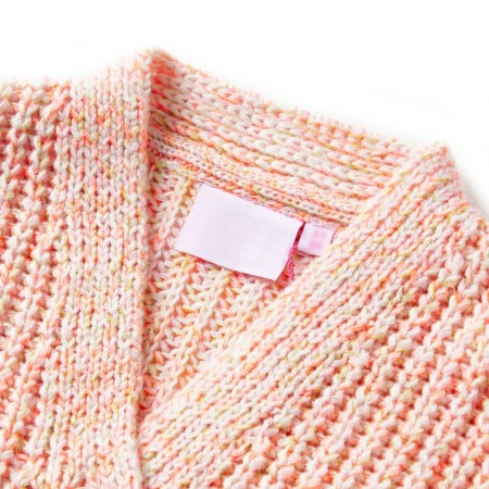 Cardigan da Bambina Lavorato a Maglia Rosa Misto 104