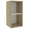 Mobili TV 2 pz Bianco e Rovere 72x35x36,5 cm Legno Multistrato