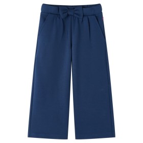 Pantaloni per Bambini a Gamba Larga Blu Marino 104