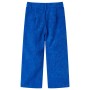 Pantaloni per Bambini in Velluto a Coste Blu Cobalto 116