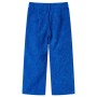 Pantaloni per Bambini in Velluto a Coste Blu Cobalto 140