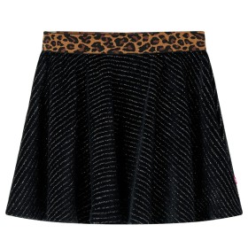 Gonna da Bambina con Vita Leopardata Nera 128