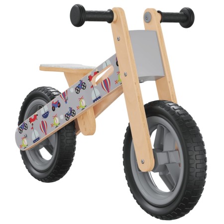 Bicicletta Senza Pedali per Bambini Grigio Stampato