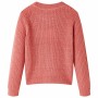Maglione da Bambina Lavorato a Maglia Rosa Medio 128