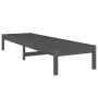 Lettini Prendisole 2pz Grigi 199,5x60x74 cm Legno Massello Pino