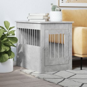 Gabbia Cani Arredamento Grigio Cemento 55x80x68cm Multistrato