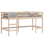 Letto Soppalco con Scala Bambini 90x200 cm Legno Massello Pino