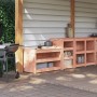 Mobili da Cucina da Esterno 2 pz in Legno Massello di Douglas