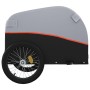 Rimorchio da Bici Nero e Arancione 30 kg in Ferro