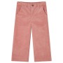 Pantaloni per Bambini in Velluto a Coste Rosa Antico 104