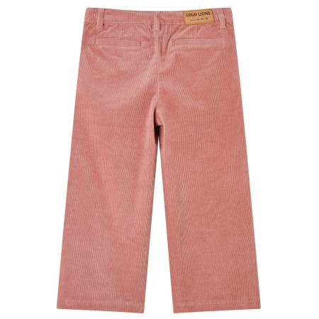 Pantaloni per Bambini in Velluto a Coste Rosa Antico 104