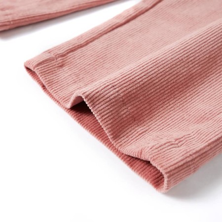 Pantaloni per Bambini in Velluto a Coste Rosa Antico 104