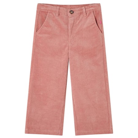 Pantaloni per Bambini in Velluto a Coste Rosa Antico 128