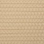 Cestino Portaoggetti Beige e Bianco Ø40x35 cm in Cotone