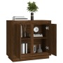 Credenza Rovere Marrone 80x34x75 cm in Legno Multistrato