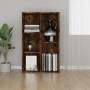 Libreria/Credenza Rovere Fumo 50x25x80 cm in Legno Multistrato