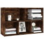 Libreria/Credenza Rovere Fumo 50x25x80 cm in Legno Multistrato