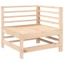 Set Salotto da Giardino 3 pz in Legno Massello di Pino