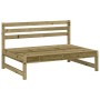 Divano Centrale da Giardino 120x80 cm Legno Impregnato di Pino