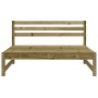 Divano Centrale da Giardino 120x80 cm Legno Impregnato di Pino