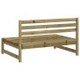 Divano Centrale da Giardino 120x80 cm Legno Impregnato di Pino