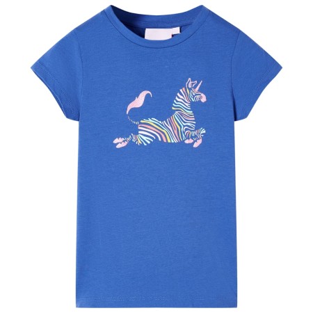 Maglietta da Bambina Blu Cobalto 128