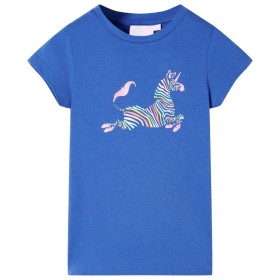 Maglietta da Bambina Blu Cobalto 104