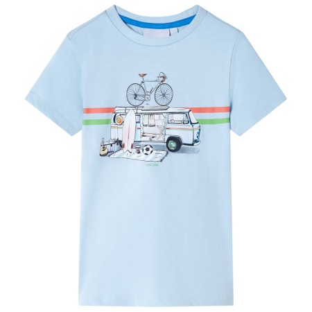 Maglietta da Bambino Azzurra 128