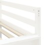 Letto a Soppalco con Torre Bambini Bianco e Nero 90x190cm Pino