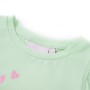 Maglietta da Bambina Maniche Volant Verde Tenue 140