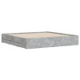 Giroletto Cassetti Grigio Cemento 200x200 cm Legno Multistrato