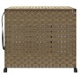 Cesto Portabiancheria con Ruote 66x35x60 cm Rattan