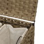 Cesto Portabiancheria con Ruote 66x35x60 cm Rattan