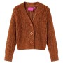 Cardigan da Bambina Lavorato a Mano Cognac 92