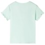 Maglietta da Bambina Menta Chiaro 104
