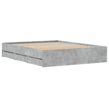 Giroletto Cassetti Grigio Cemento 150x200 cm Legno Multistrato