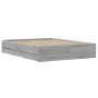 Giroletto Cassetti Grigio Sonoma 140x190 cm Legno Multistrato