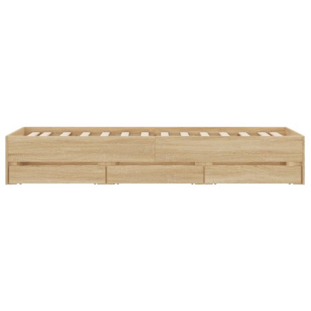 Giroletto Cassetti Rovere Sonoma 75x190 cm Legno Multistrato