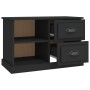 Mobile Porta TV Nero 73x35,5x47,5 cm in Legno Multistrato