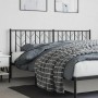Testiera in Metallo Nero 180 cm