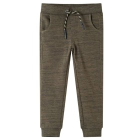 Pantaloni Tuta per Bambini Cachi Scuro Mélange 104