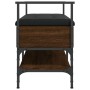 Panca Porta Scarpe Rovere Marrone 85,5x42x57,5 cm