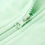Felpa con Cappuccio e Cerniera per Bambini Verde Brillante 128