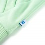 Felpa con Cappuccio e Cerniera per Bambini Verde Brillante 128