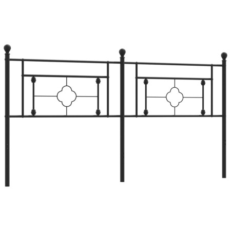 Testiera in Metallo Nero 180 cm