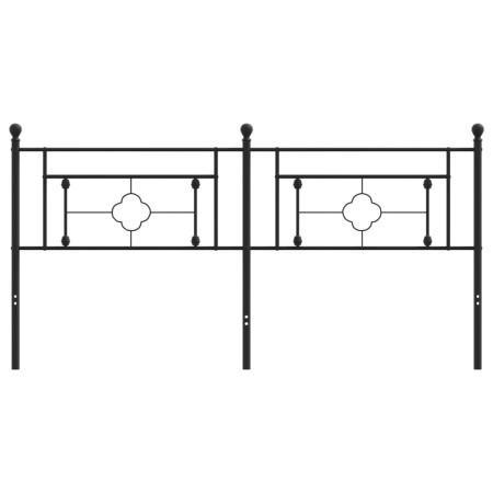 Testiera in Metallo Nero 180 cm