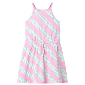 Abito da Bambina con Coulisse Senza Maniche Rosa 140