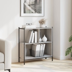 Libreria Grigio Sonoma 72x28x77,5 cm in Legno Multistrato