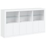 Credenza con Luci LED Bianca 181,5x37x100 cm